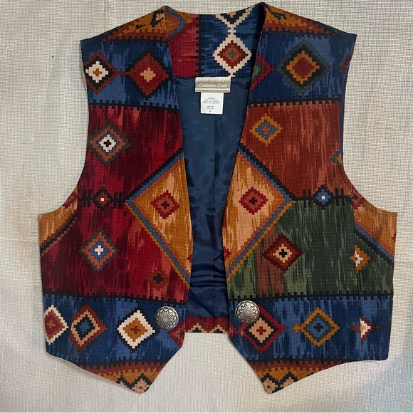 Coldwater Creek Aztec boho southwestern Vest - Picture 8 of 12